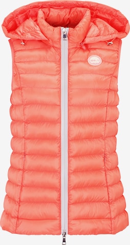 No. 1 Como Vest in Orange: front