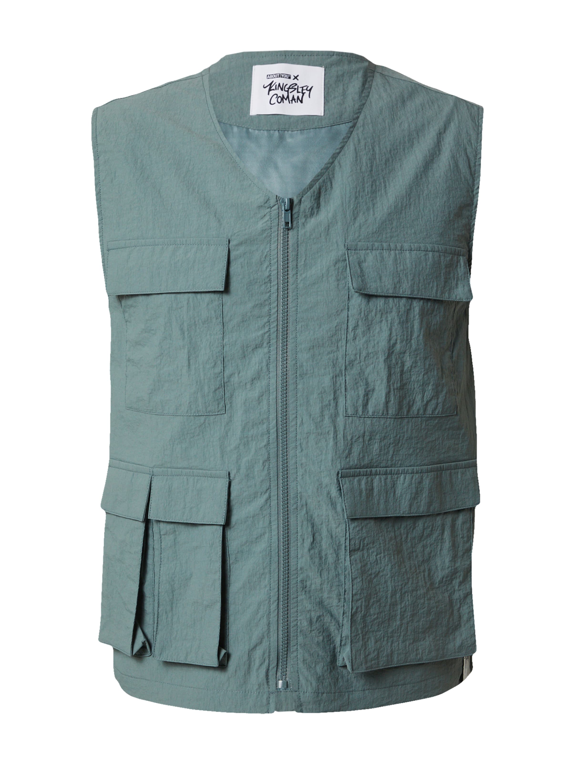 ABOUT YOU x Kingsley Coman Vest 'Neo' in Green: front