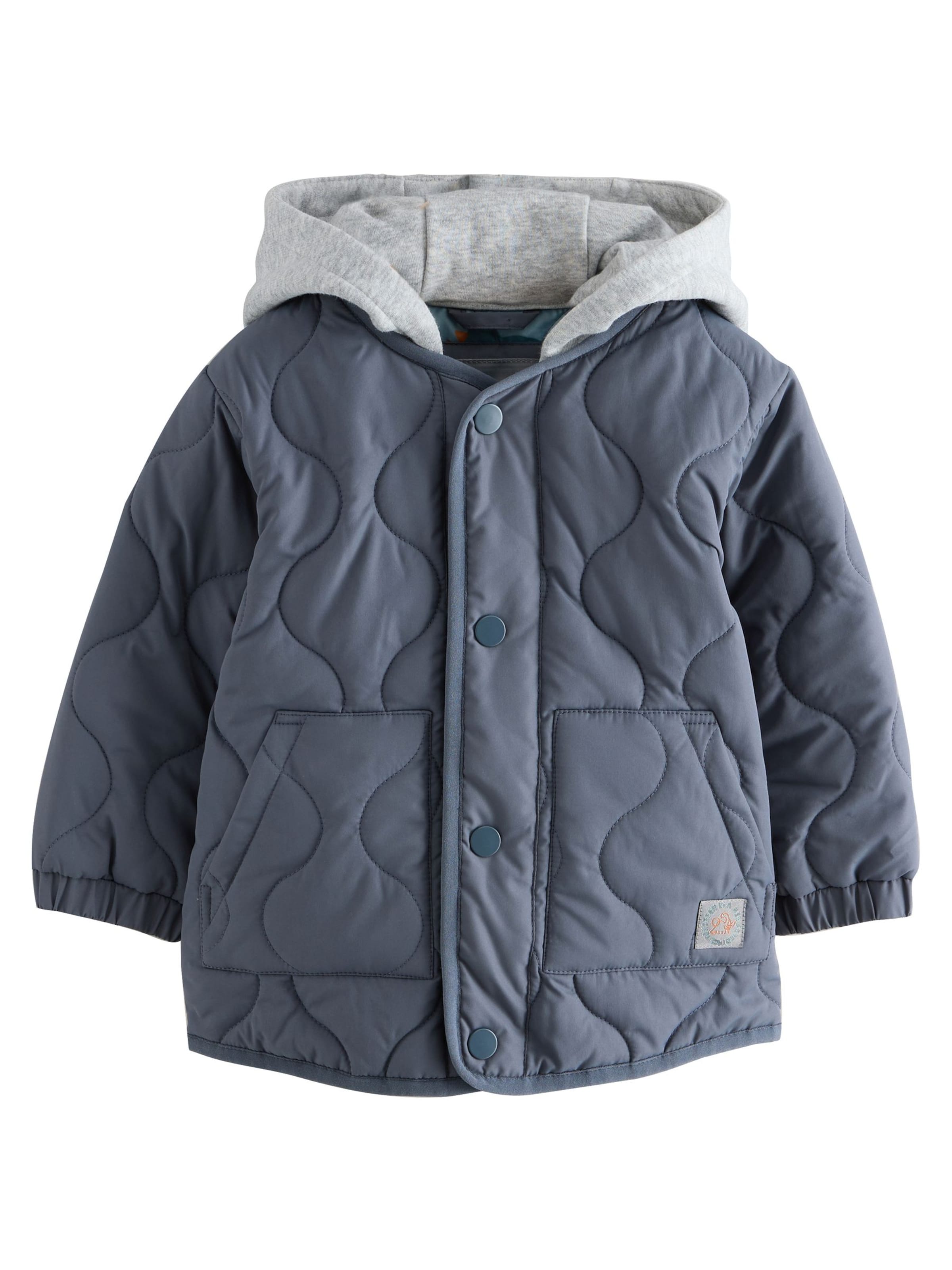 Next Преходно яке в сиво: отпред