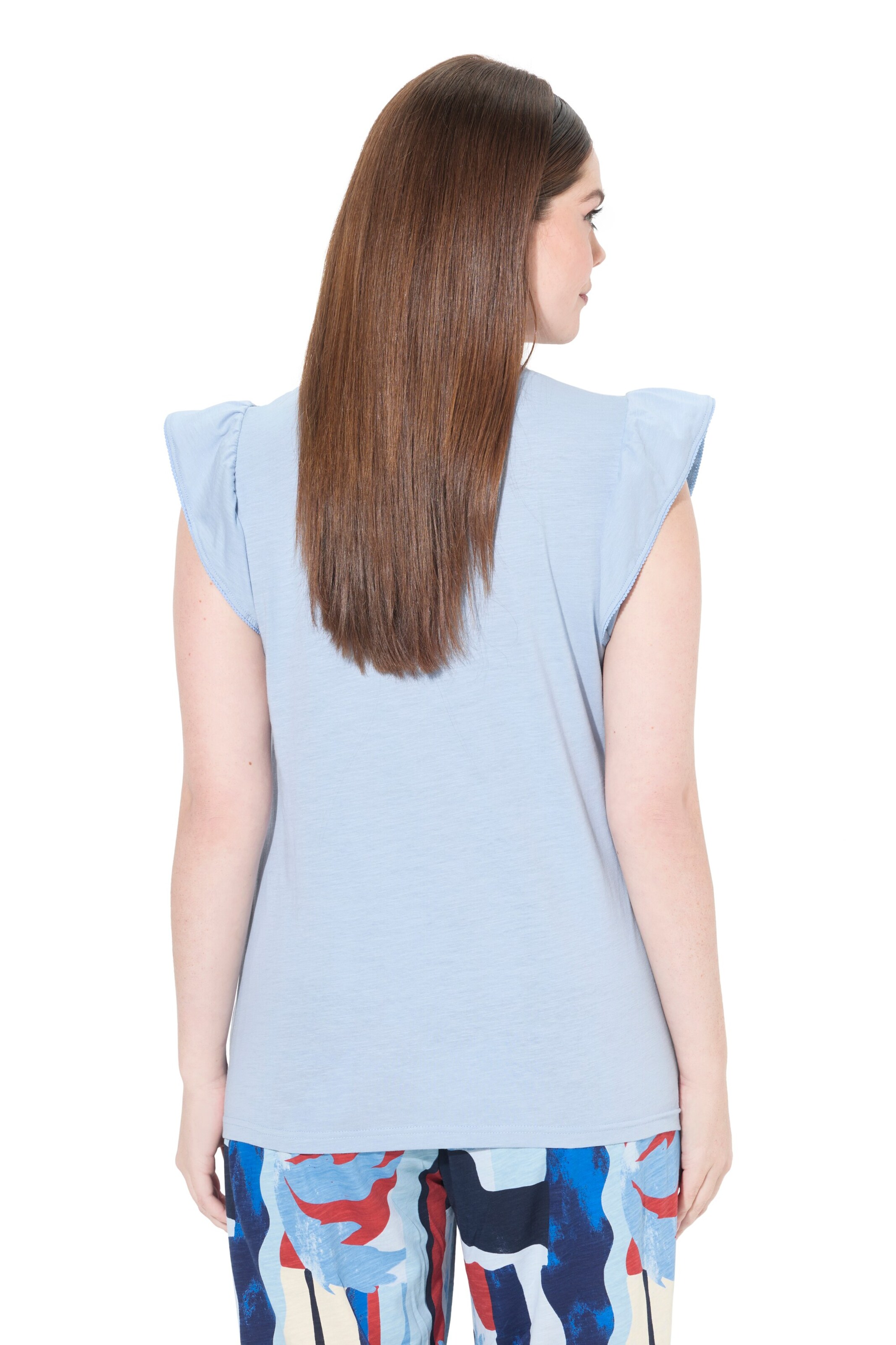 T-shirt Ulla Popken en bleu