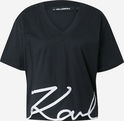 Marškinėliai iš Karl Lagerfeld, spalva – juoda / balkšva, Prekių apžvalga