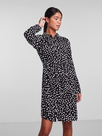 PIECES Shirt Dress 'Nya' in Black: front