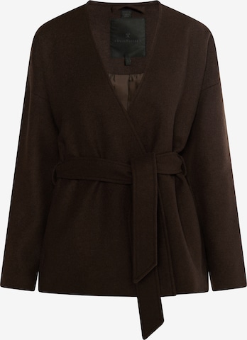 DreiMaster Klassik Between-seasons coat in Brown: front