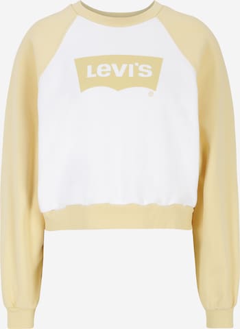 LEVI'S ® Sweatshirt 'Vintage Raglan Crewneck Sweatshirt' i gul: framsida