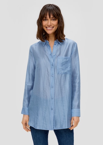 s.Oliver Blouse in Blauw: voorkant