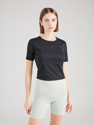 Champion Authentic Athletic Apparel - Camiseta funcional en negro: frente