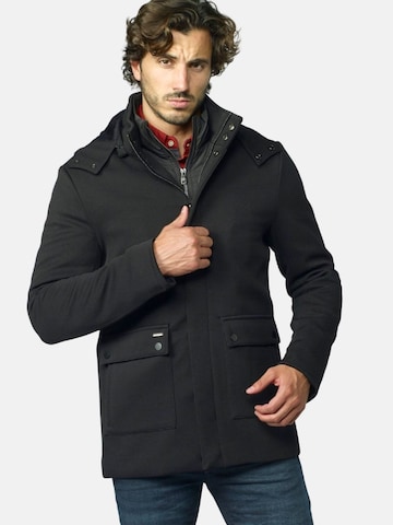 KOROSHI Between-season jacket in Black: front