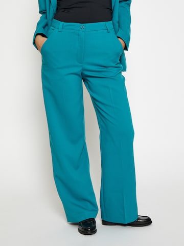 Loosefit Pantalon 'Ginette' Peppercorn en bleu : devant