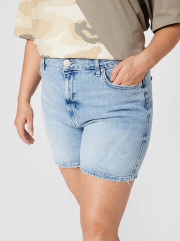 River Island Plus Regular Shorts in Blau