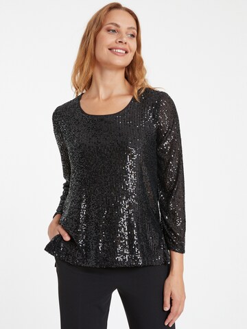 Ana Alcazar Shirt 'Saloa' in Zwart: voorkant