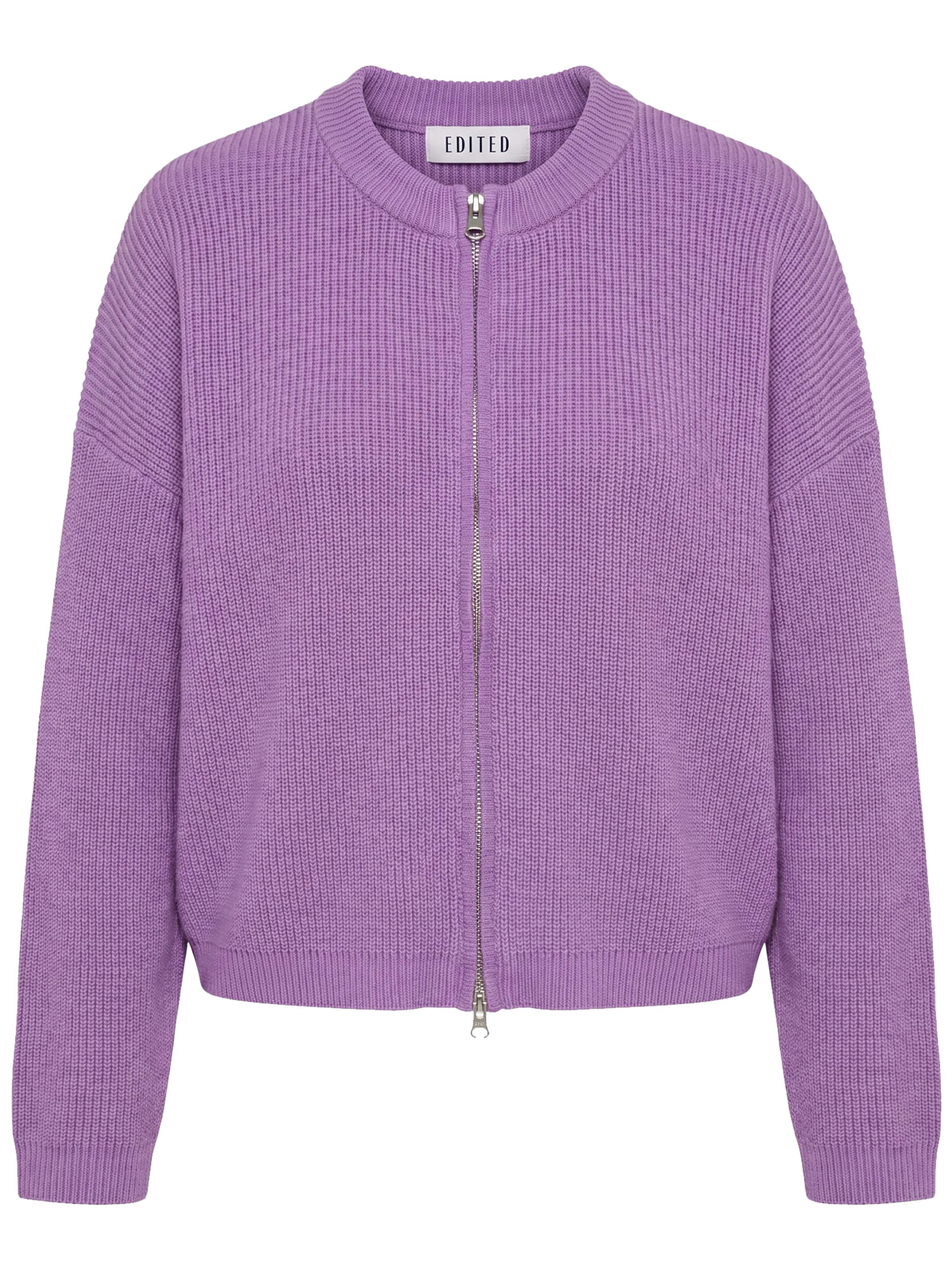 EDITED Strickjacke 'Llleana' in Lila: Vorderseite