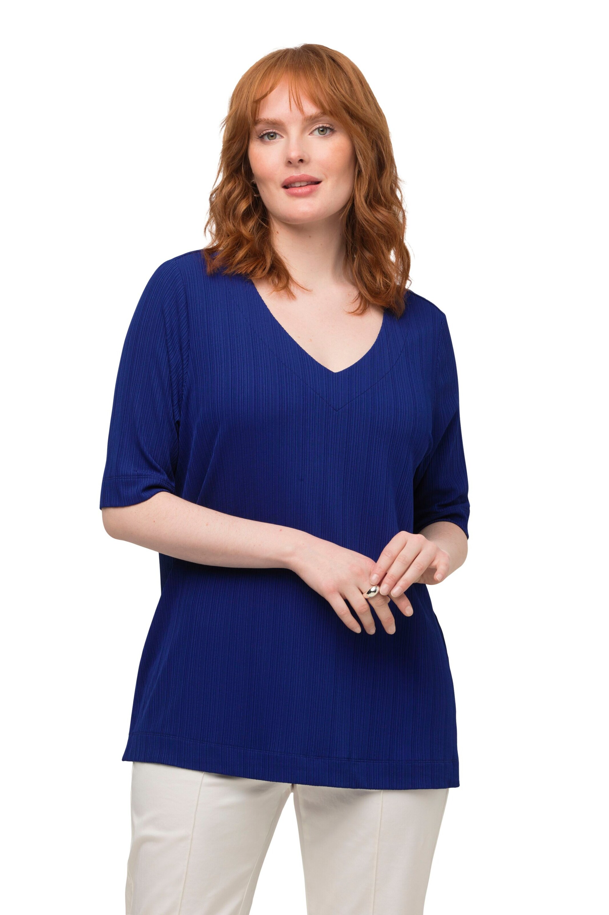 Ulla Popken Shirt in Blue: front