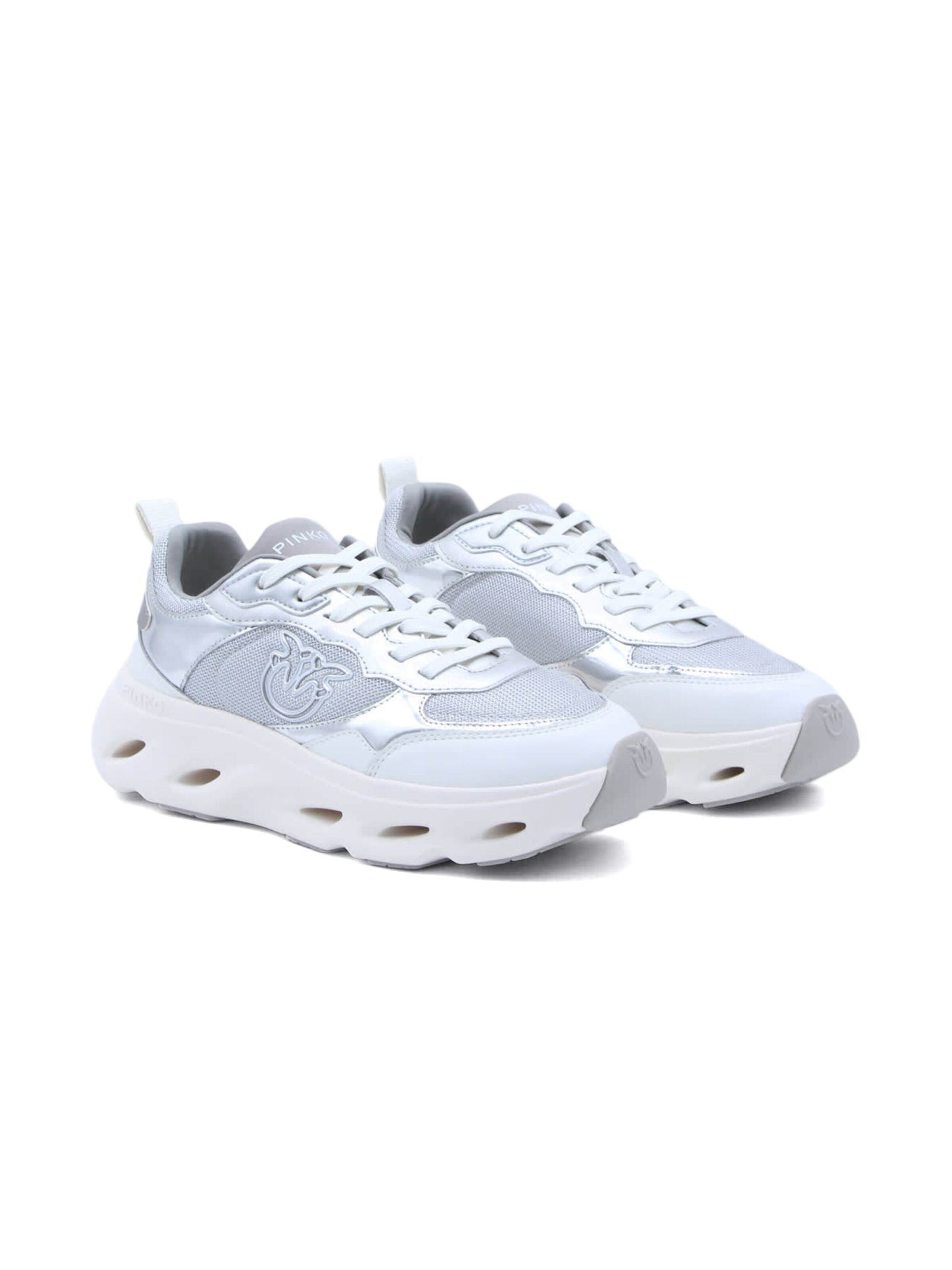 PINKO Sneakers laag in Zilver
