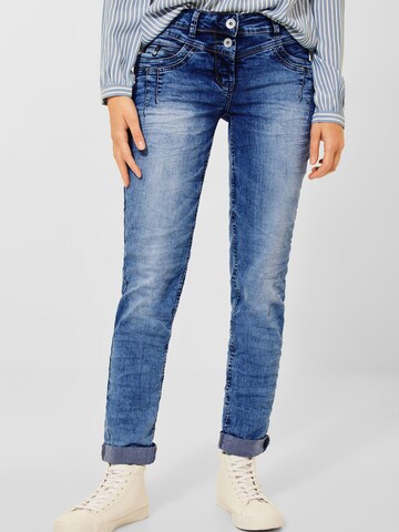 CECIL Slimfit Jeans 'Scarlett' in Blauw: voorkant