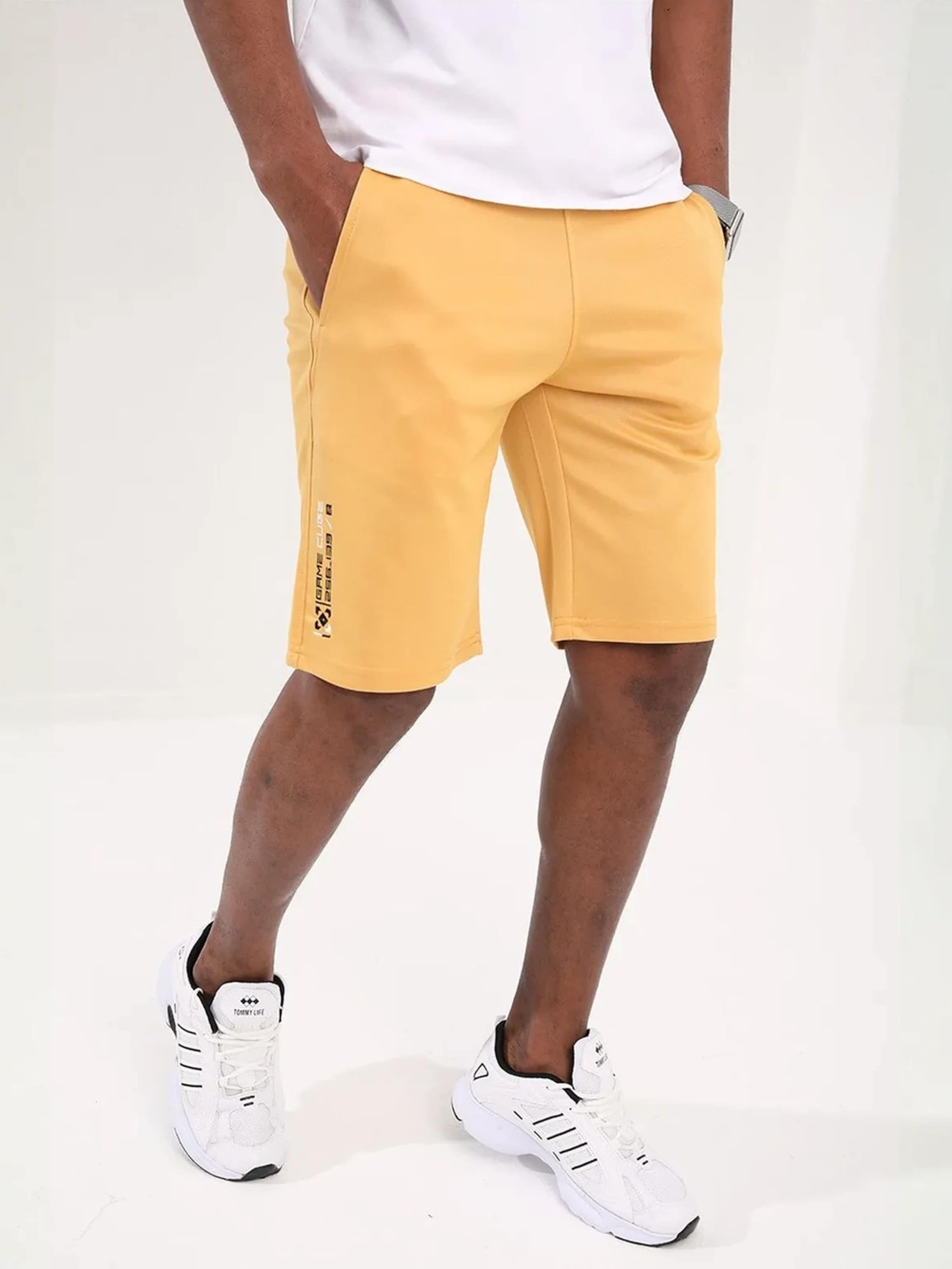 Tommy Life Broek in Geel: voorkant