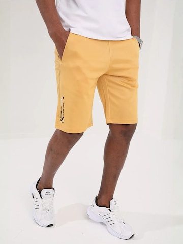 Pantalon Tommy Life en jaune : devant