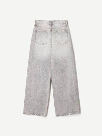 Bershka Wide leg Jeans in Grey