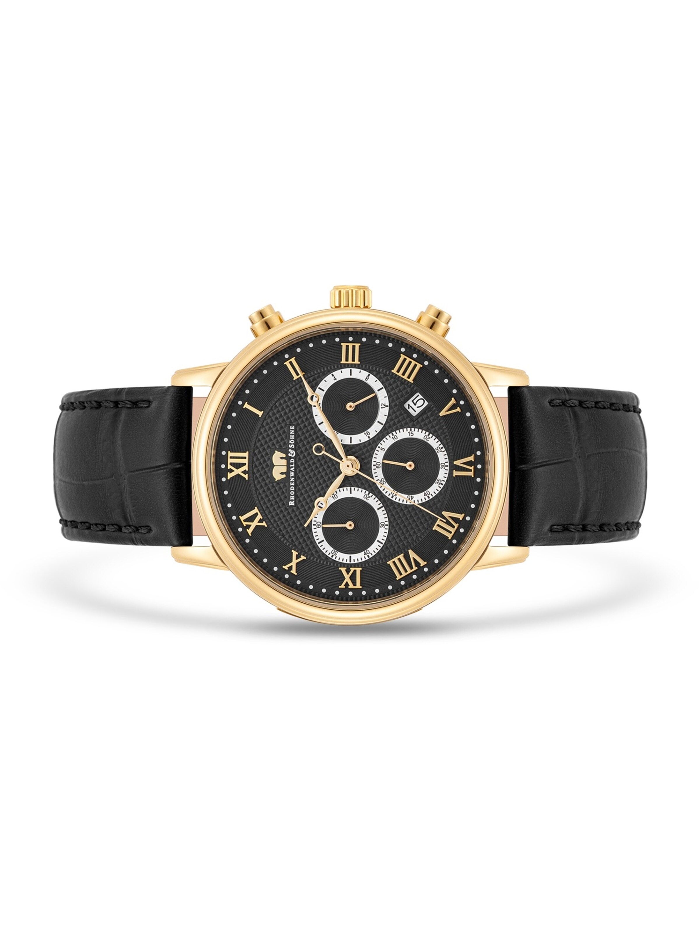 Rhodenwald & Söhne Analoog horloge in Zwart