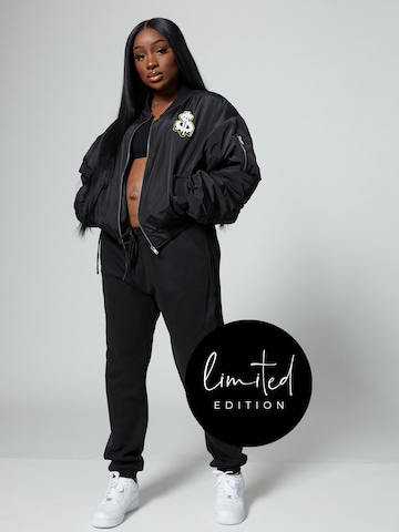 ABOUT YOU Limited Between-Season Jacket 'Sandra' in Black: front