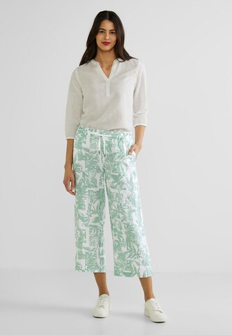 STREET ONE Wide leg Broek in Groen