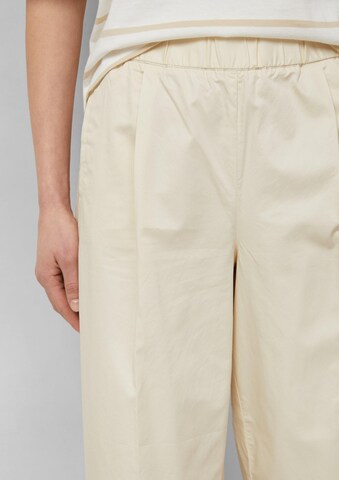Wide Leg Pantalon s.Oliver en beige