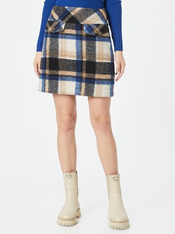 VERO MODA Rock 'ANNE' in Blau: Vorderseite