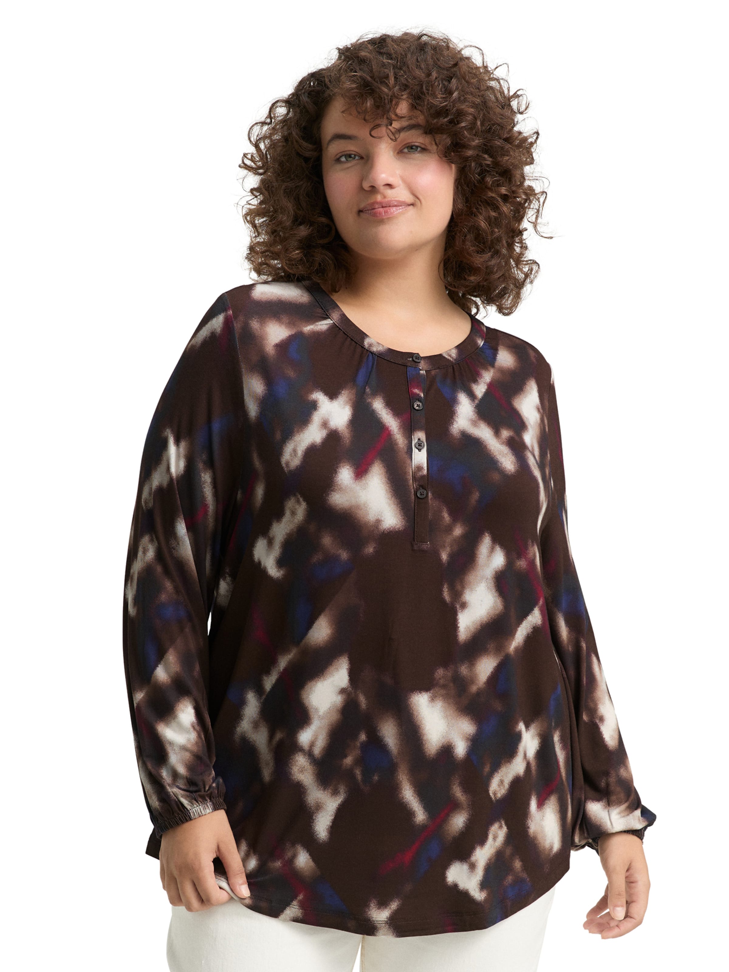 Tom Tailor Women + Shirt in Brown: front