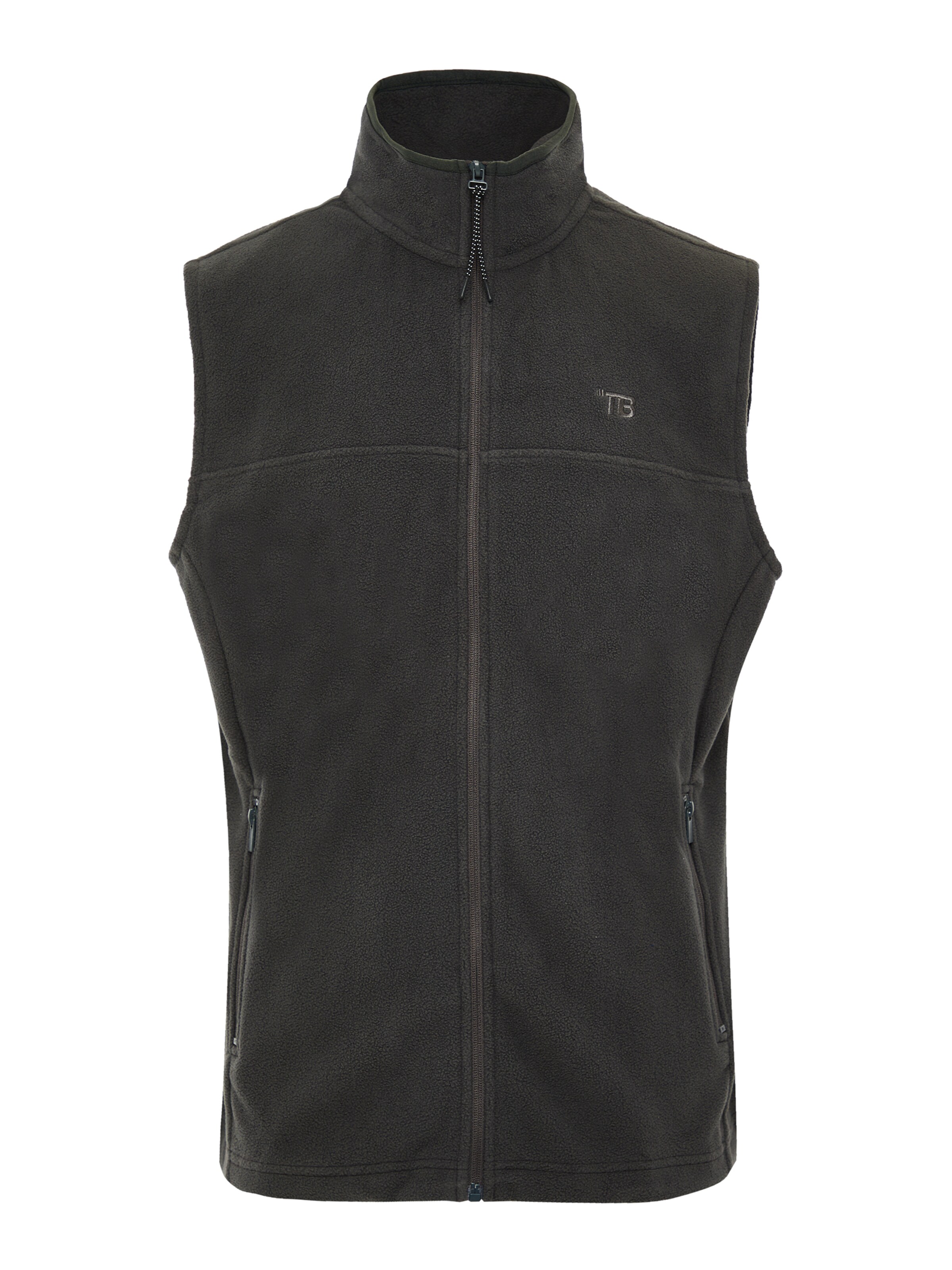 Threadbare Vest 'Hike' in Grey: front
