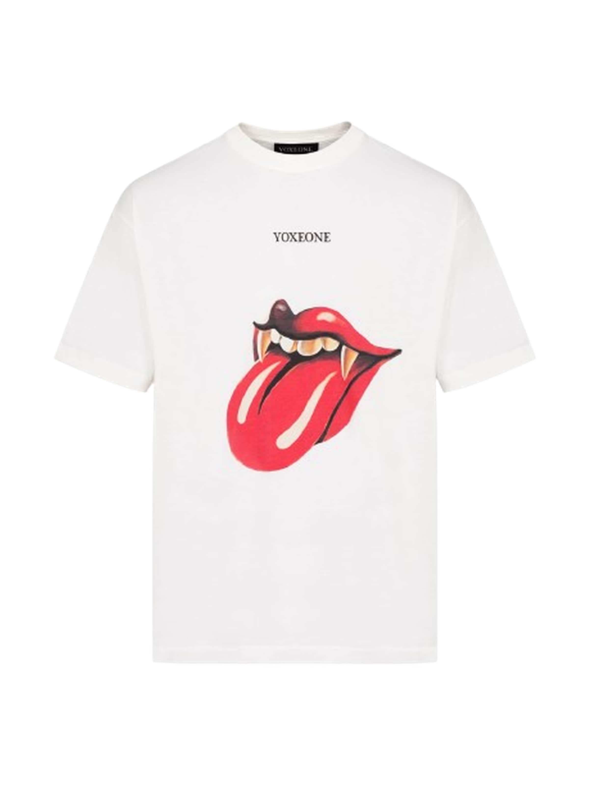 Yoxeone Shirt 'ROLLING' in Wit: voorkant
