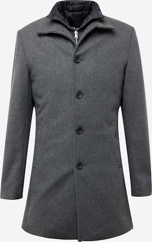 Bruun & Stengade Between-Seasons Coat 'Ontario' in Grey: front