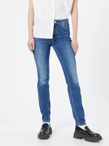 BOSS Black Slimfit Jeans 'Jackie' in Blauw: voorkant