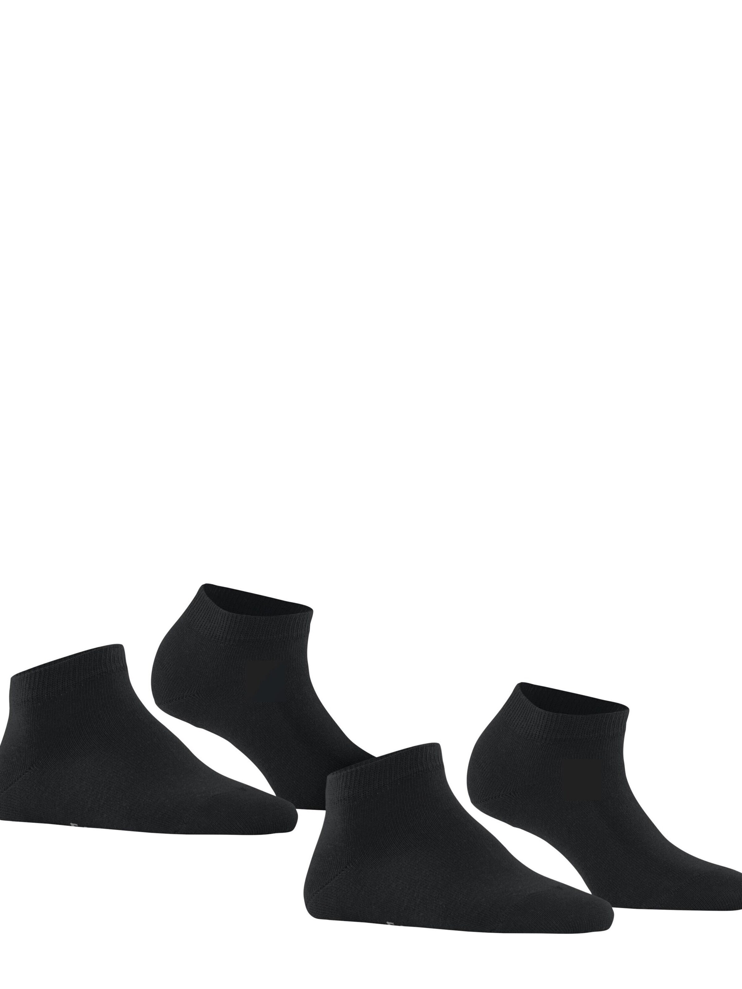 FALKE Füßlinge 'Happy 2-Pack'‌‌‌‌‌‌‌ in Schwarz