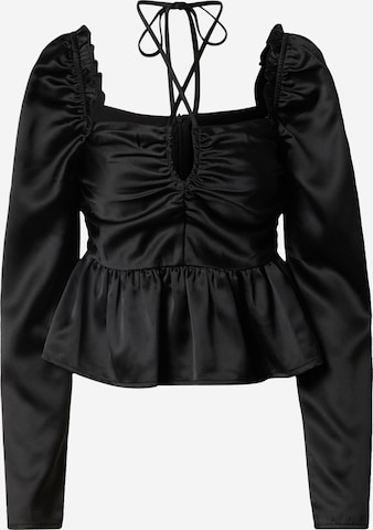 Ema Louise x ABOUT YOU - Blusa 'Diana' em preto: frente