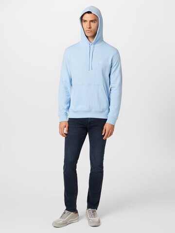 BOSS Sweatshirt 'Wetalk' in Blue