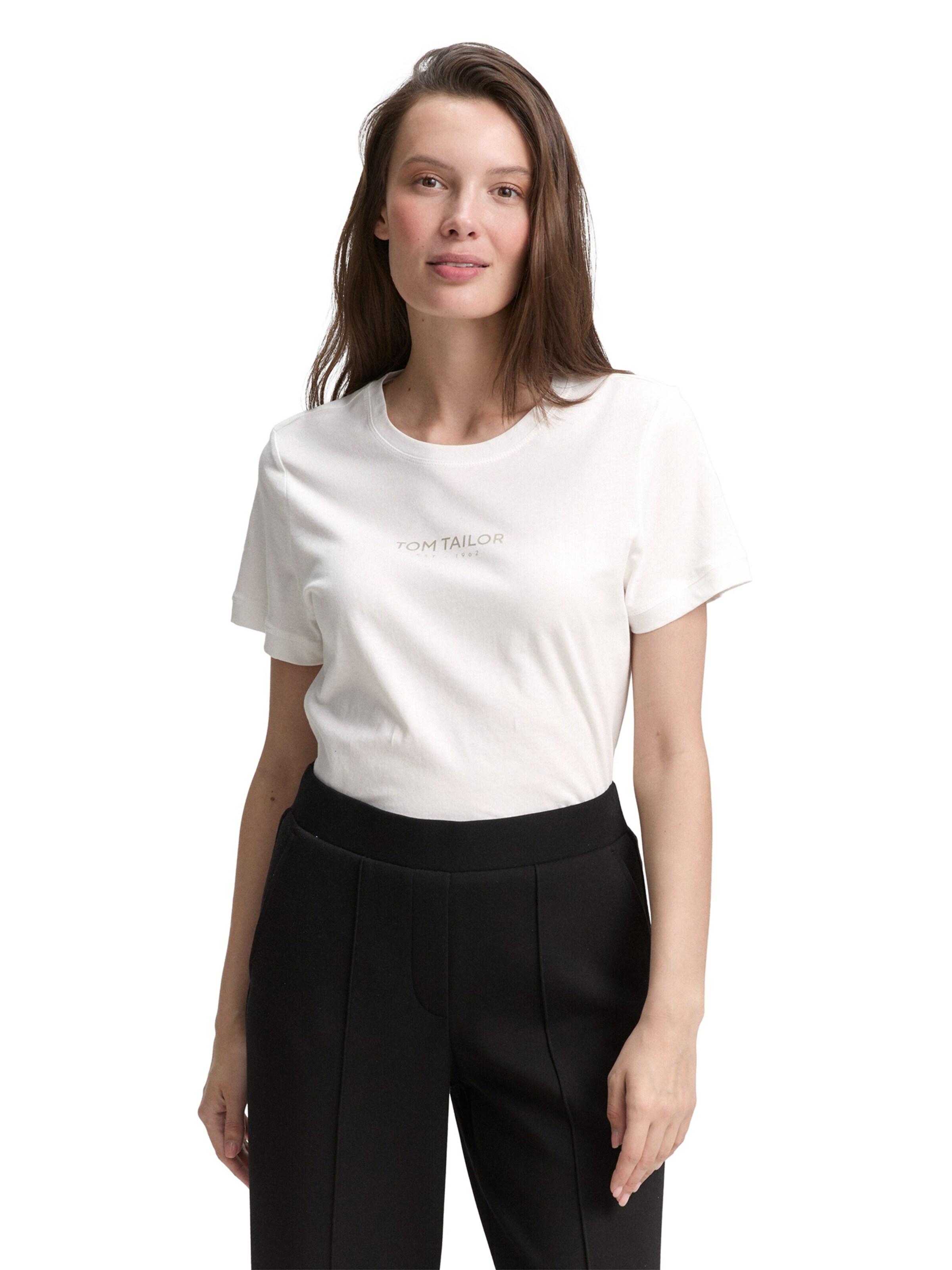 TOM TAILOR Футболка в Белый: спереди