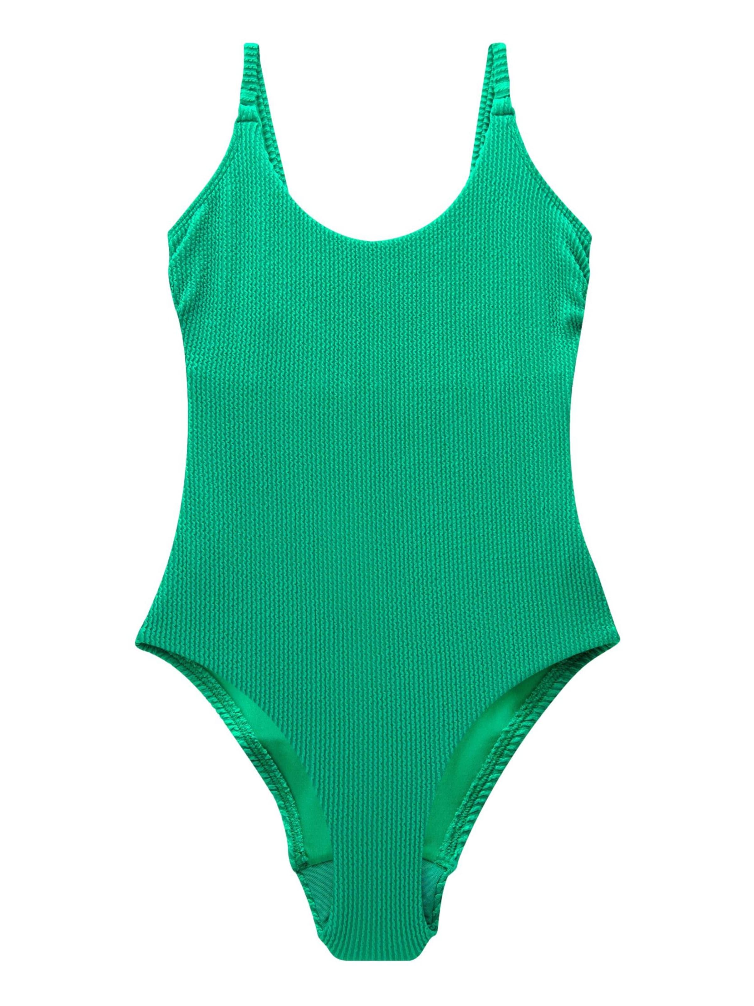 Bustier Maillot de bain Next en vert : devant