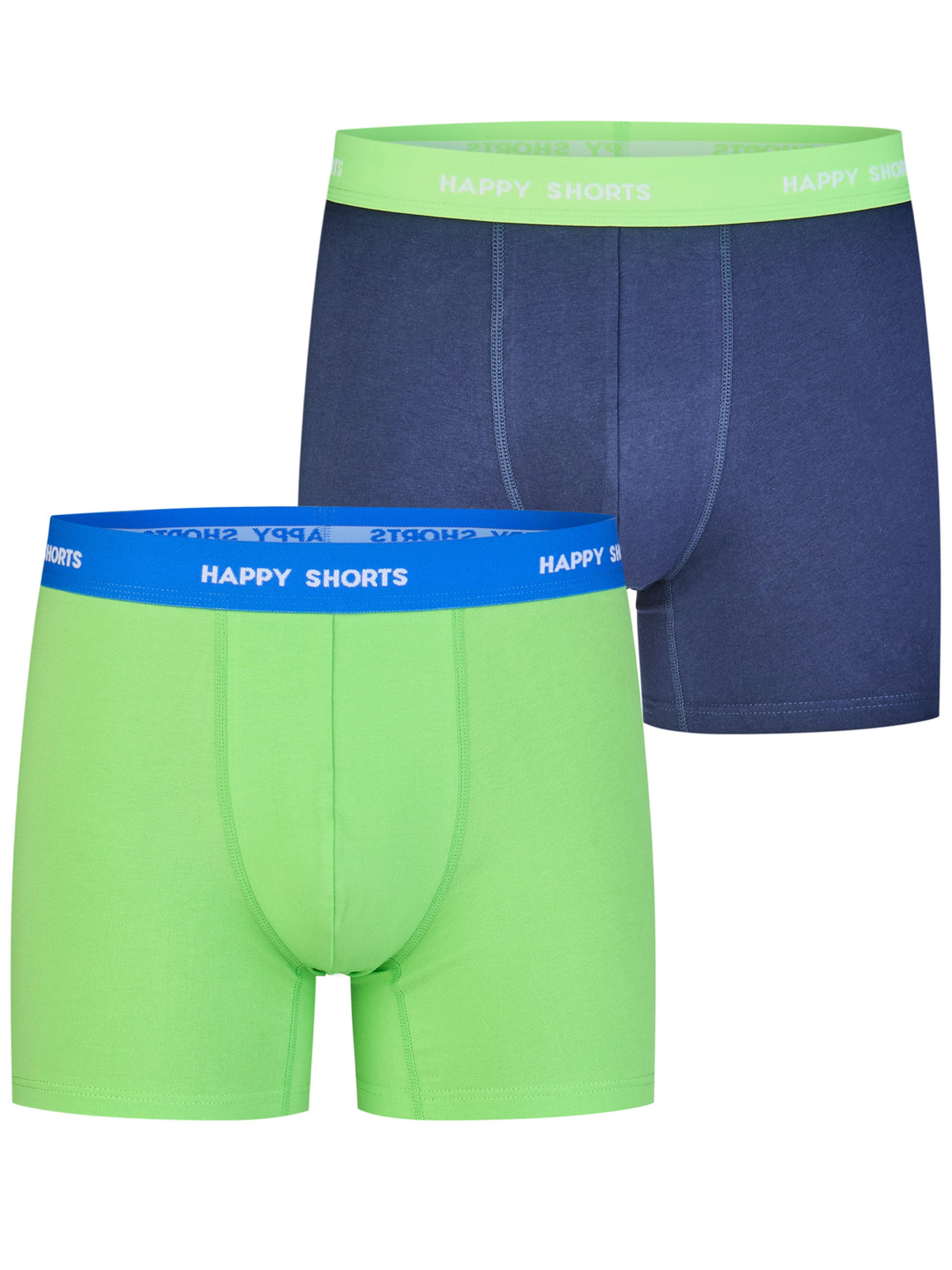 Boxers ' Jersey ' Happy Shorts en bleu : devant