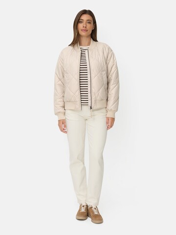 CAMEL ACTIVE Oversize Bomberjacke mit Diamantsteppung in Beige