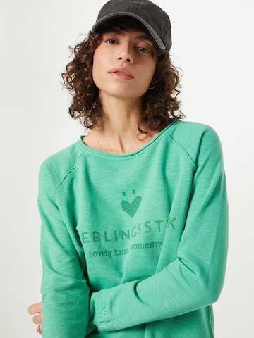 LIEBLINGSSTÜCK Sweatshirt 'Cathrina' in Green