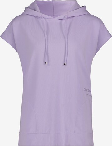 Cartoon Sweatshirt in Purple: front