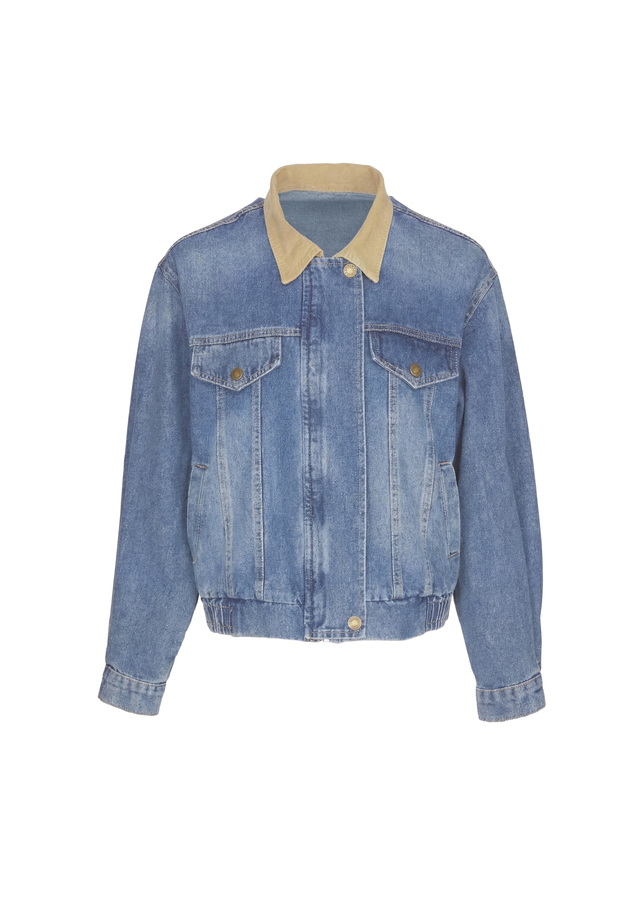 MYMO Chaqueta de entretiempo en M en crema / azul, Vista del producto