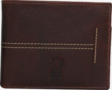 Porte-monnaies DrachenLeder en marron : devant