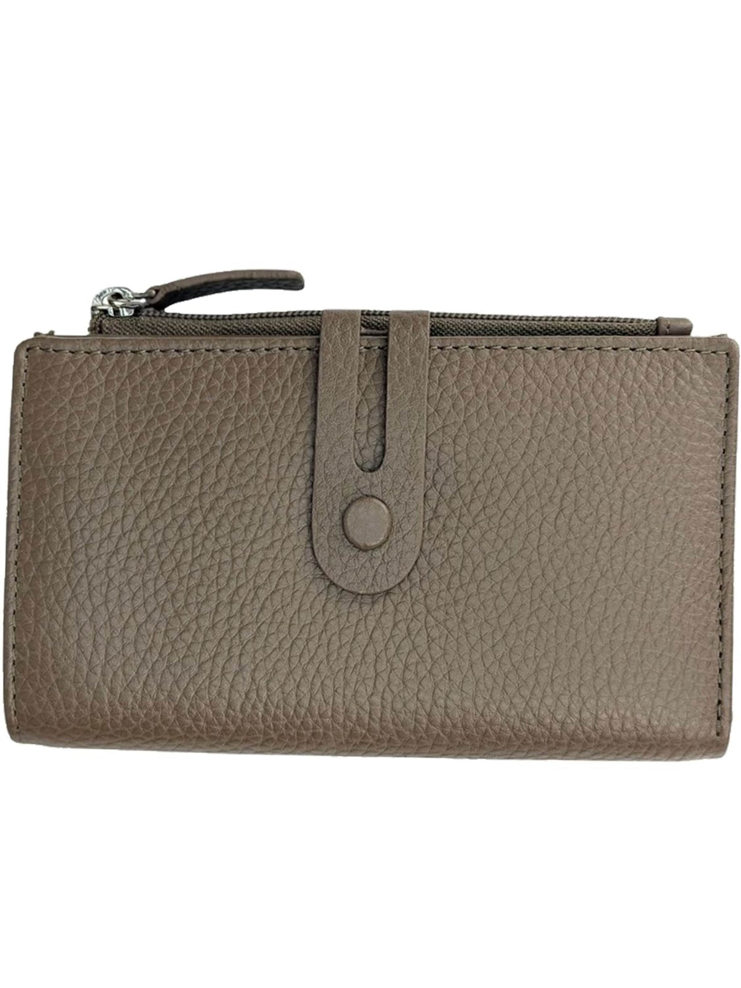 Florence Wallet in Grey: front