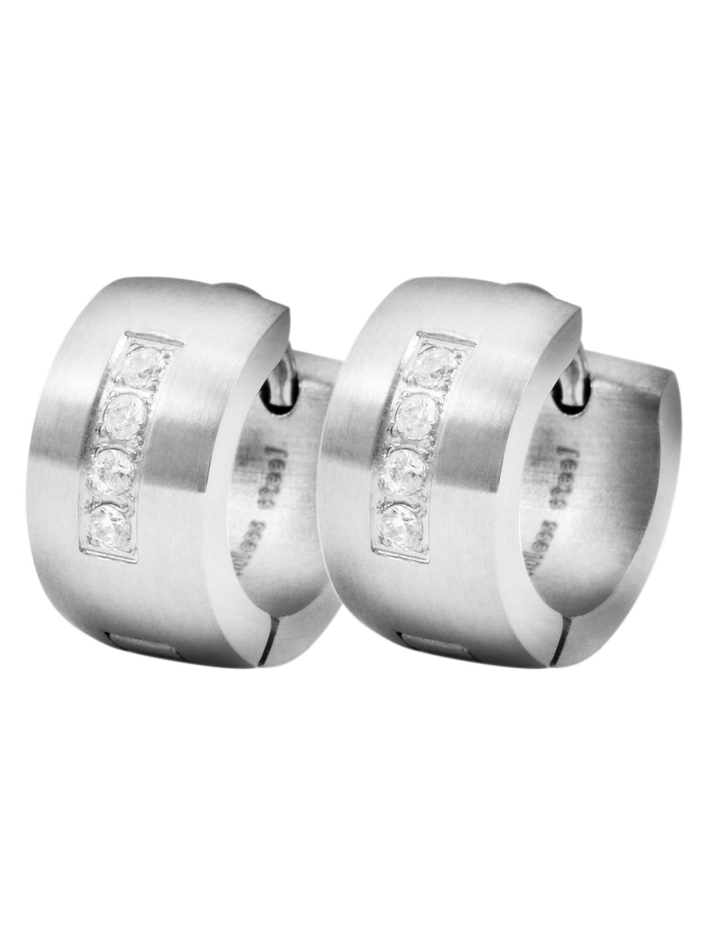 Akzent Earrings 'Fermena, silberfarbig, langlebig' in Silver