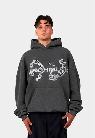 Prohibited Sweatshirt 'Chains' in Grey: front