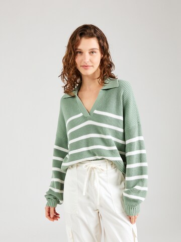 Pull-over HOLLISTER en vert : devant