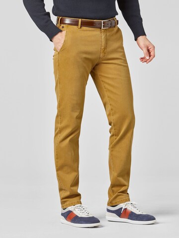 Meyer Hosen Slim fit Chino Pants 'Bonn' in Brown: front