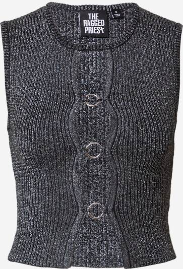 The Ragged Priest Tops en tricot 'SPACE' en noir / argent, Vue avec produit