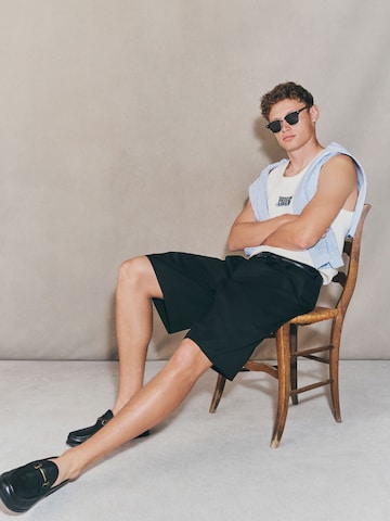 Wide Leg Pantalon à pince Next en noir