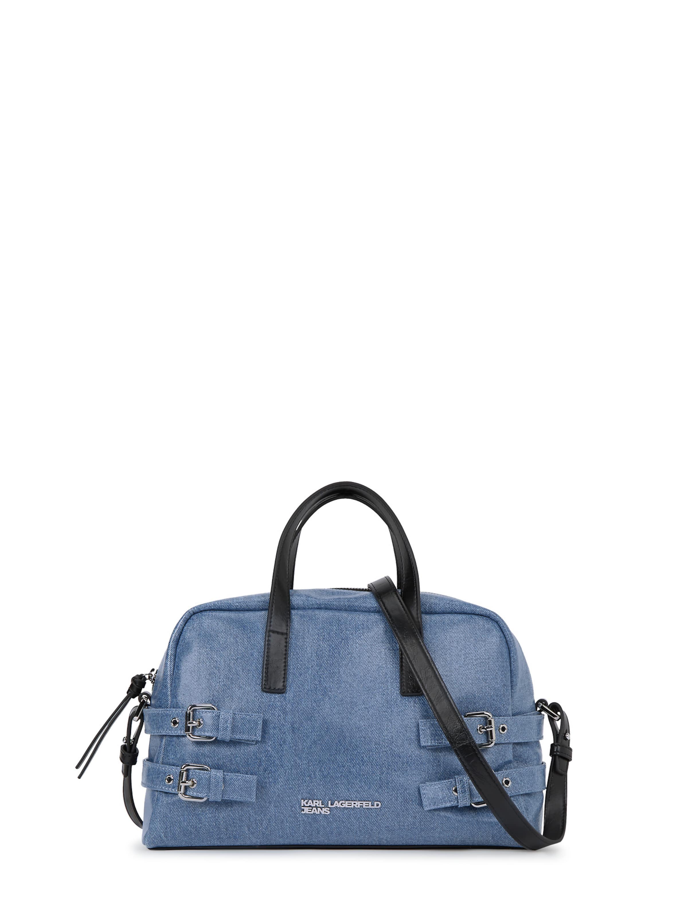 KARL LAGERFELD JEANS Käsilaukku 'Buckle' värissä sininen: etupuoli
